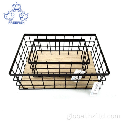 Metal Tray Custom home wire storage basket Set Manufactory